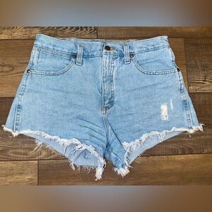 Wrangler Shorts Light Wash Denim